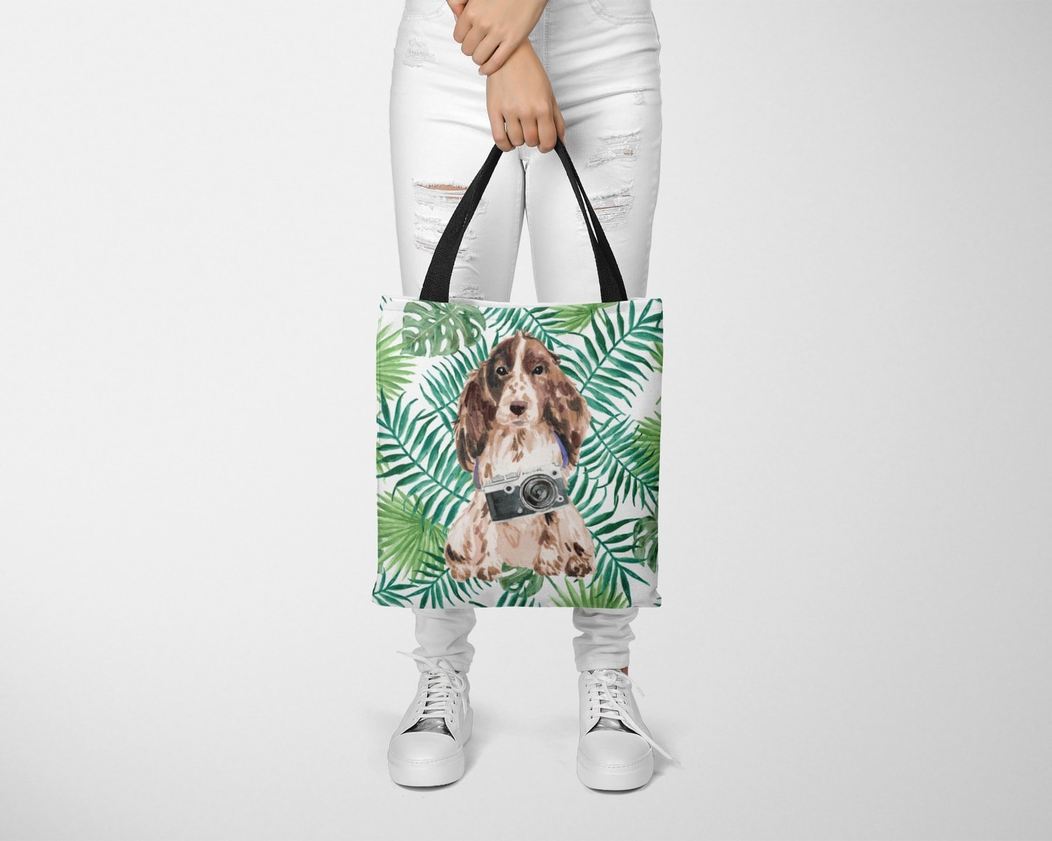 Brown Cocker Spaniel Travel Style Tote Bag 23 Brown Cocker Spaniel Travel Style Tote Bag - Image 21