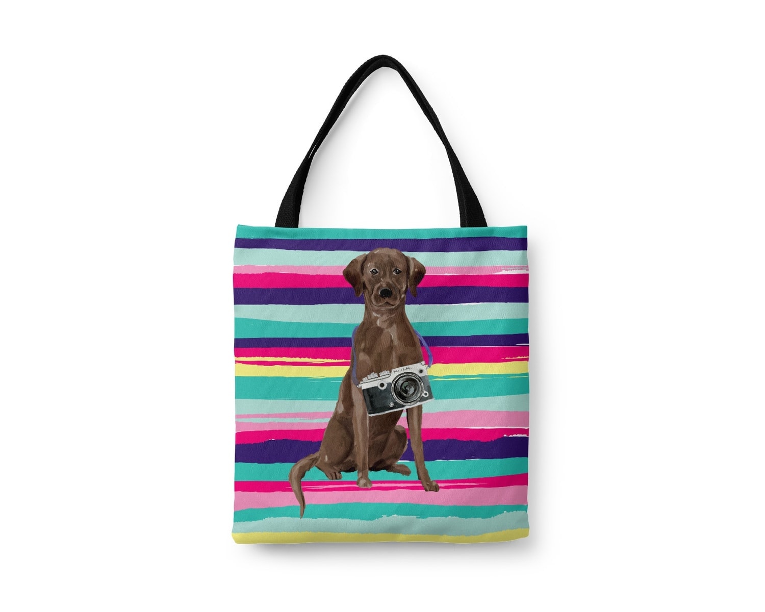 Brown Labrador retriever Travel Style Tote Bag 19 Brown Labrador retriever Travel Style Tote Bag - Image 17