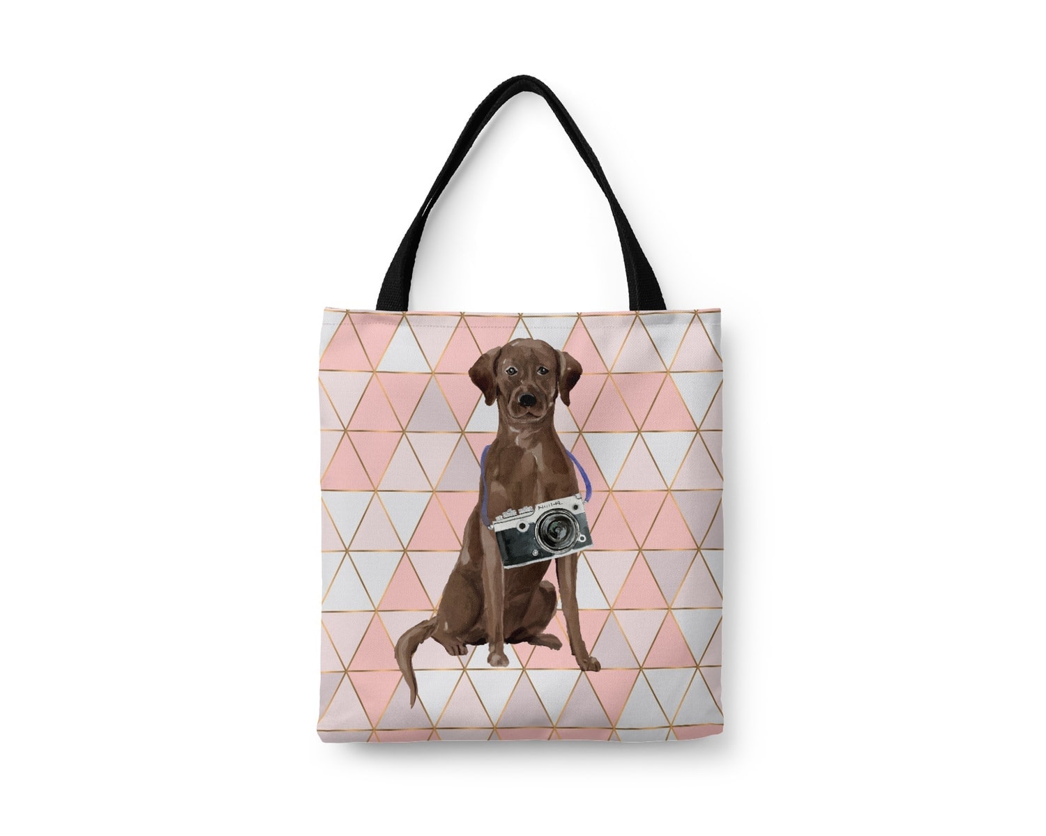 Brown Labrador retriever Travel Style Tote Bag 18 Brown Labrador retriever Travel Style Tote Bag - Image 16
