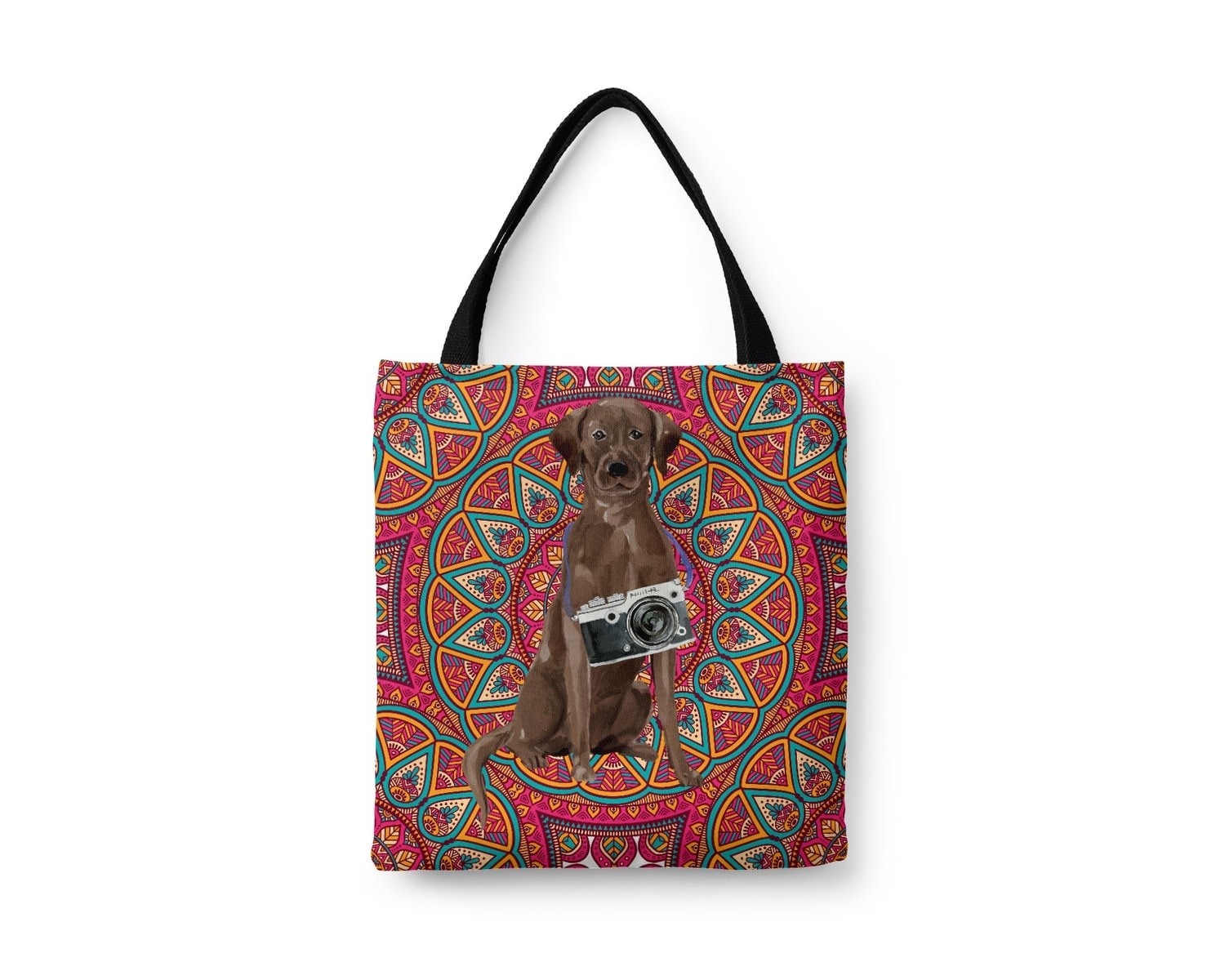 Brown Labrador retriever Travel Style Tote Bag 22 Brown Labrador retriever Travel Style Tote Bag - Image 20