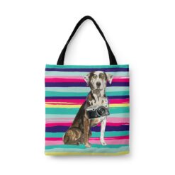 Catahoula Leopard Dog Travel Style Tote Bag 44 travel dogs tote catahoula leopard dog beach front view White
