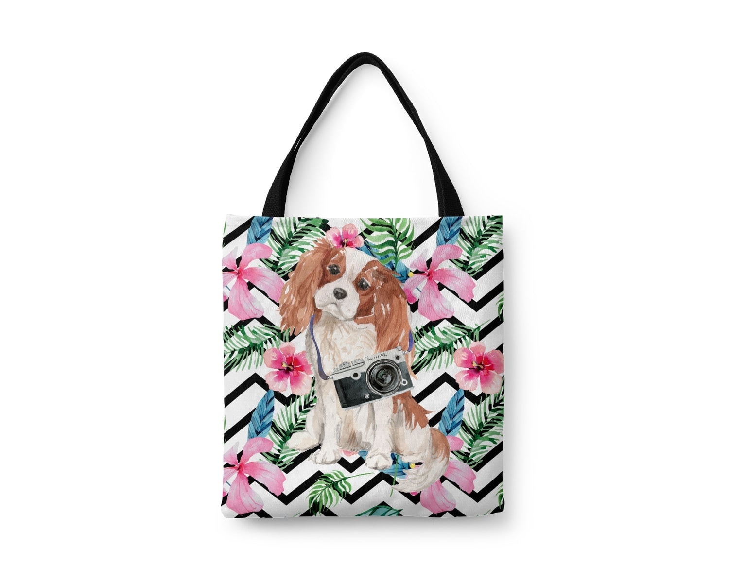 Cavalier King Charles Spaniel Travel Style Tote Bag 20 Cavalier King Charles Spaniel Travel Style Tote Bag - Image 18