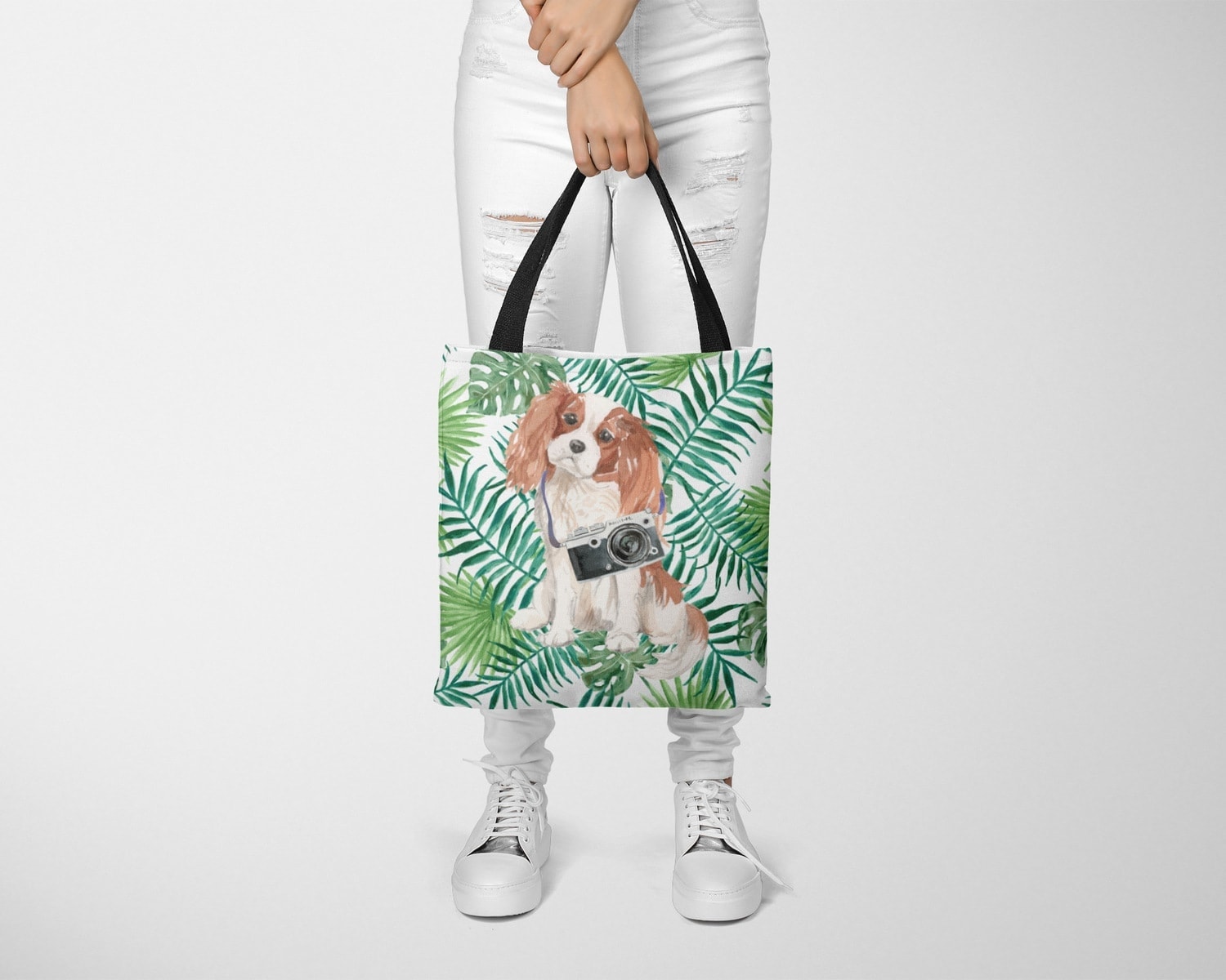 Cavalier King Charles Spaniel Travel Style Tote Bag 23 Cavalier King Charles Spaniel Travel Style Tote Bag - Image 21