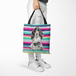 Cocker Spaniel Travel Style Tote Bag 52 travel dogs tote cocker spaniel beach tote woman trowsers walking view
