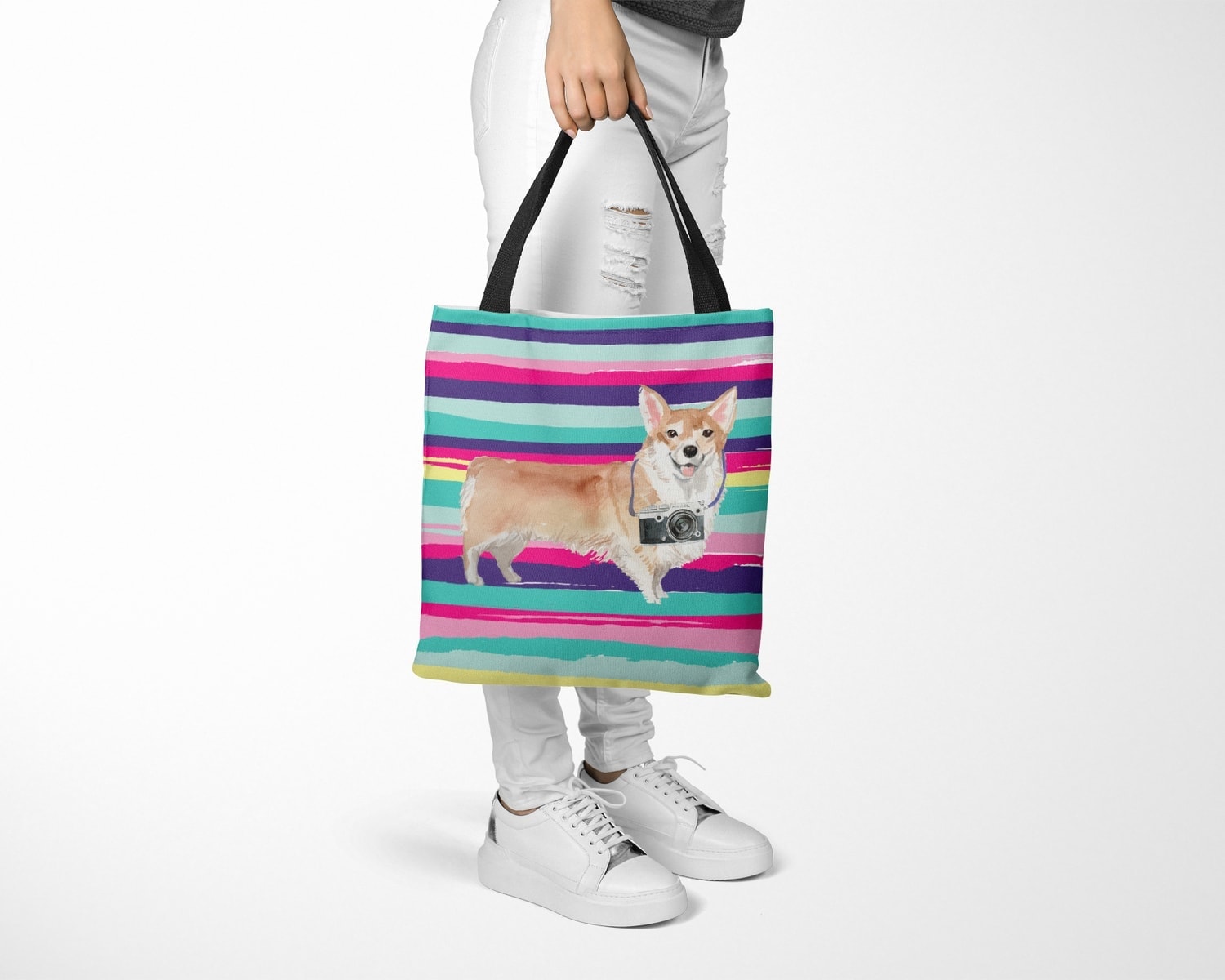 Corgi Travel Style Tote Bag 27 Corgi Travel Style Tote Bag - Image 25