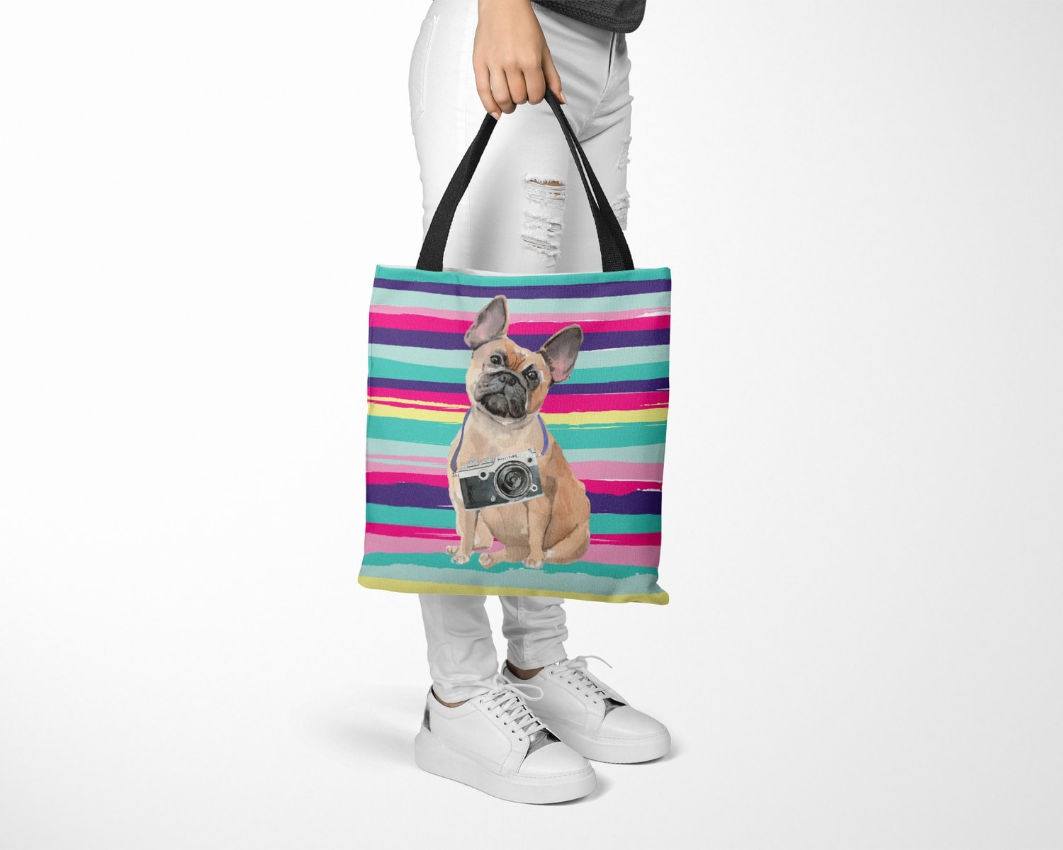 French Bulldog Travel Style Tote Bag 27 French Bulldog Travel Style Tote Bag - Image 25