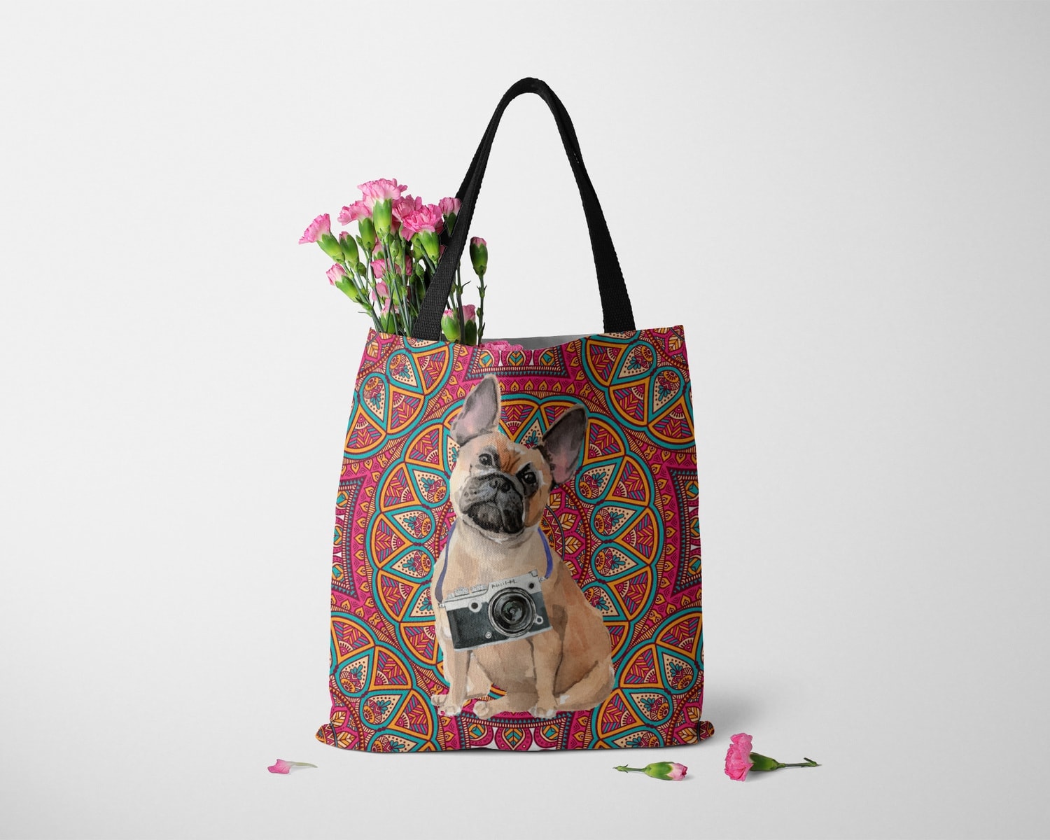 French Bulldog Travel Style Tote Bag 25 French Bulldog Travel Style Tote Bag - Image 23