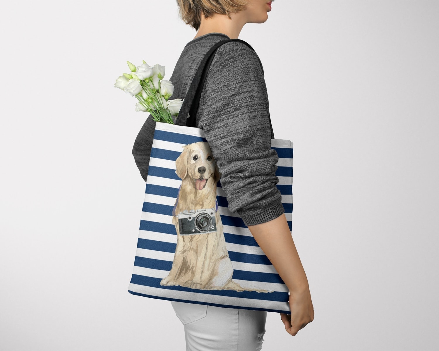 Golden Retriever Travel Style Tote Bag 26 Golden Retriever Travel Style Tote Bag - Image 24