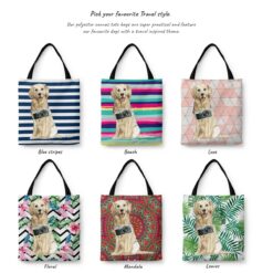 Golden Retriever Travel Style Tote Bag 42 travel dogs tote golden retriever variations