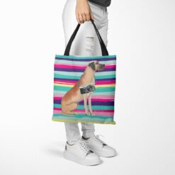 Great Dane Travel Style Tote Bag 52 travel dogs tote great dane beach tote woman trowsers walking view