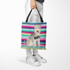 Lakeland Terrier Travel Style Tote Bag 52 travel dogs tote lakeland terrier beach tote woman trowsers walking view