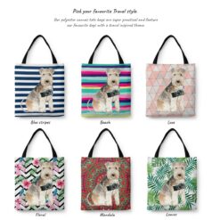 Lakeland Terrier Travel Style Tote Bag 42 travel dogs tote lakeland terrier variations
