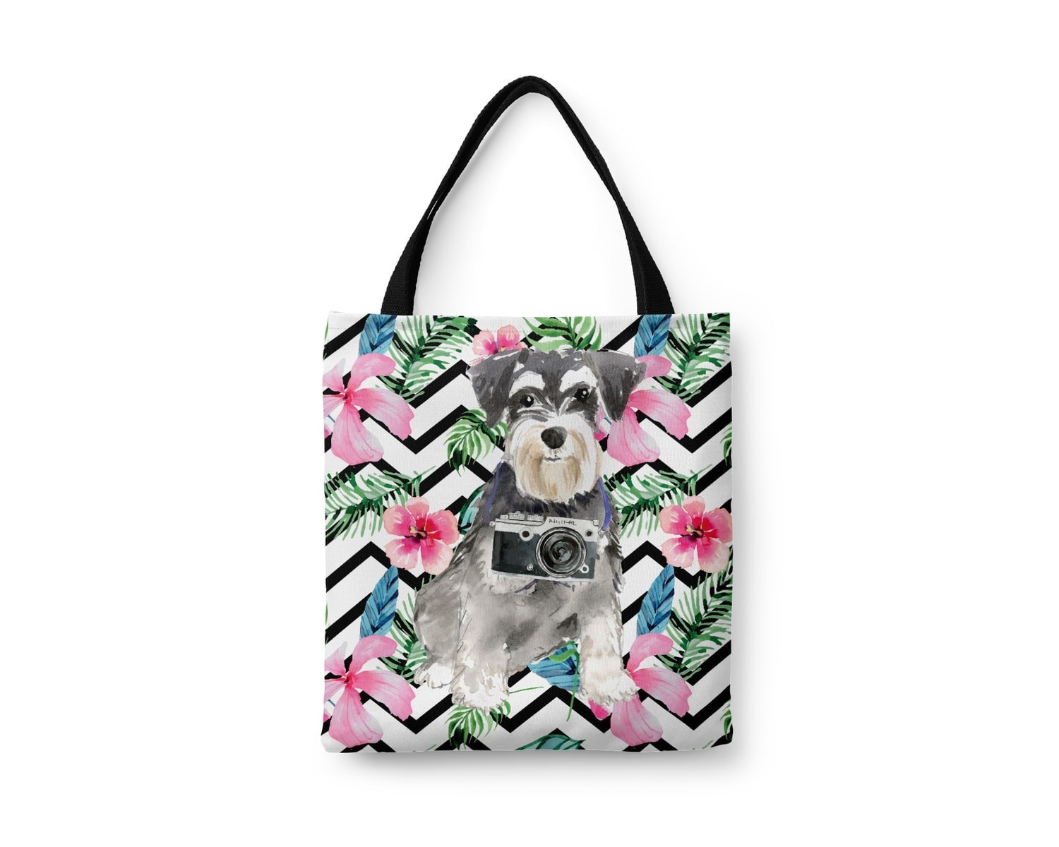 Miniature Schnauzer Travel Style Tote Bag 20 Miniature Schnauzer Travel Style Tote Bag - Image 18