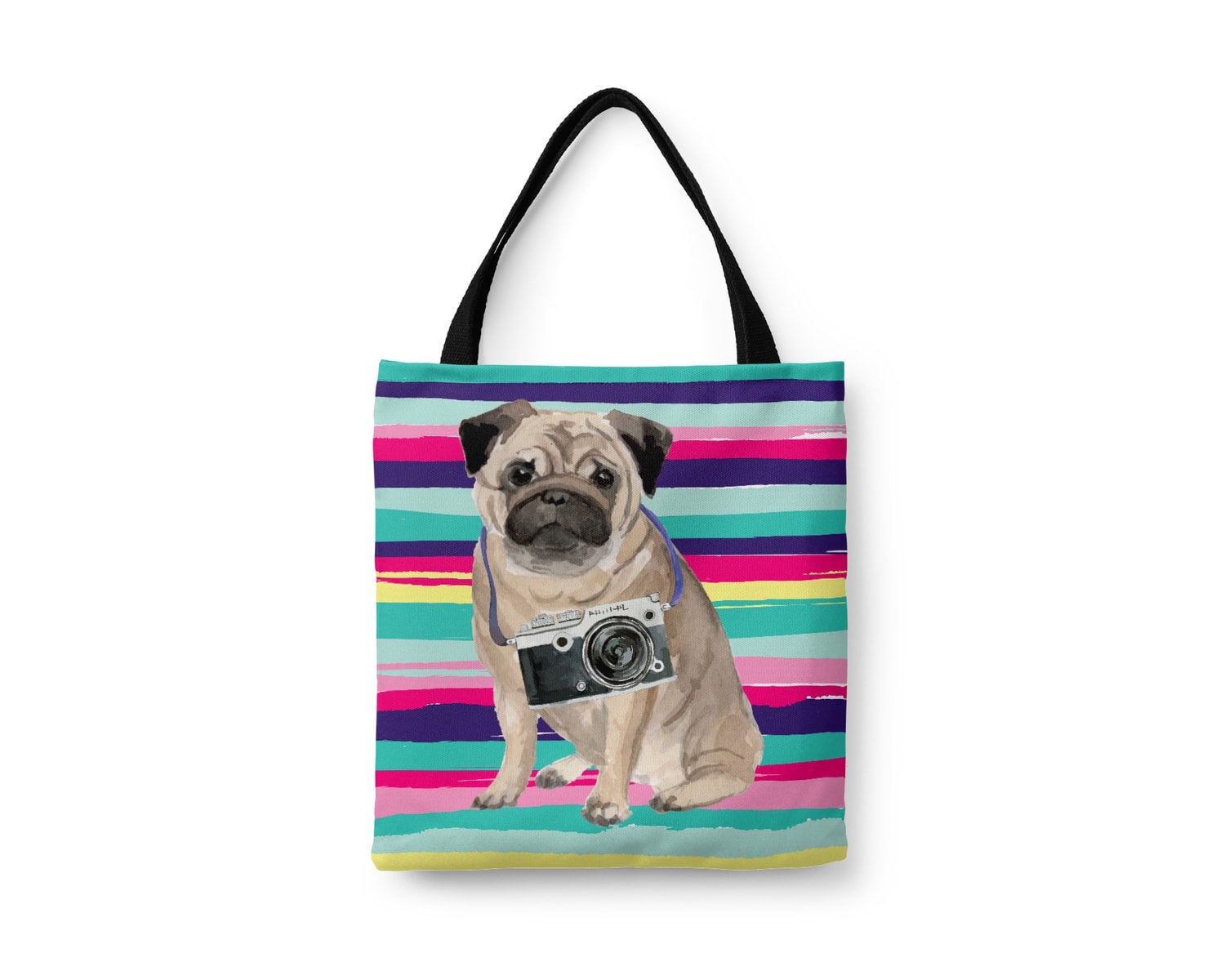 Pug Travel Style Tote Bag 19 Pug Travel Style Tote Bag - Image 17