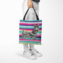 Scottish Terrier Travel Style Tote Bag 52 travel dogs tote scottish terrier beach tote woman trowsers walking view