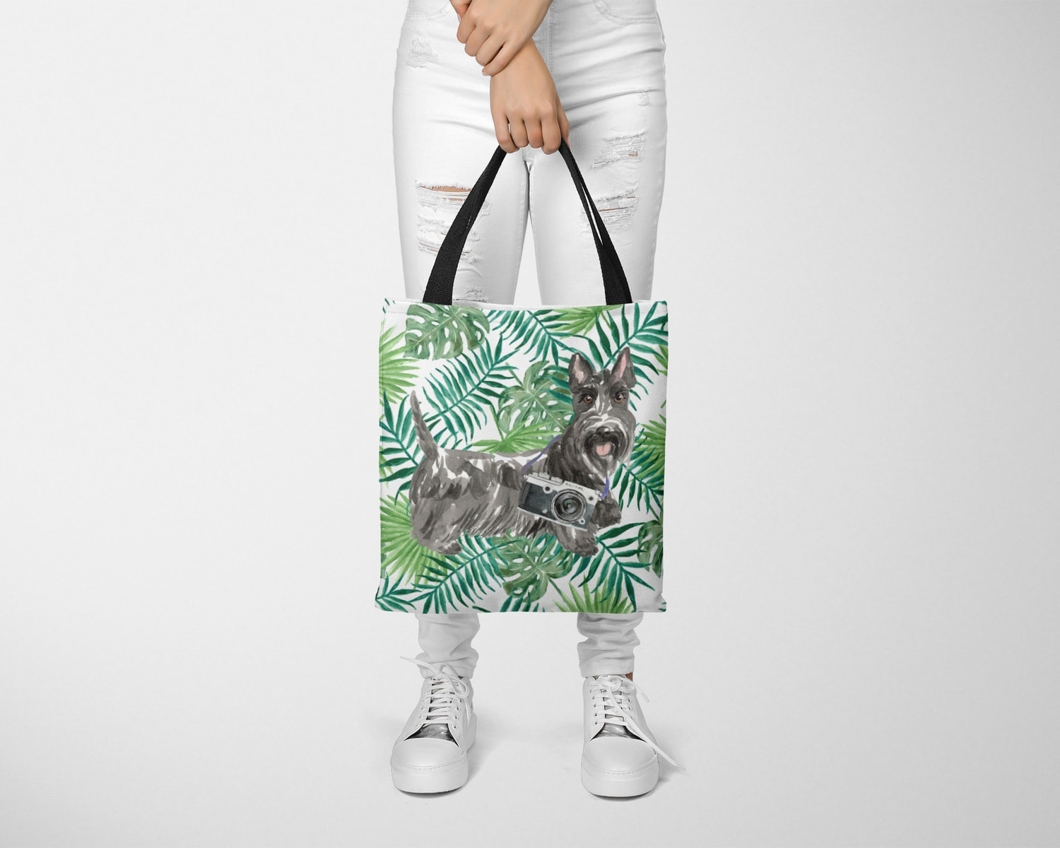 Scottish Terrier Travel Style Tote Bag 23 Scottish Terrier Travel Style Tote Bag - Image 21