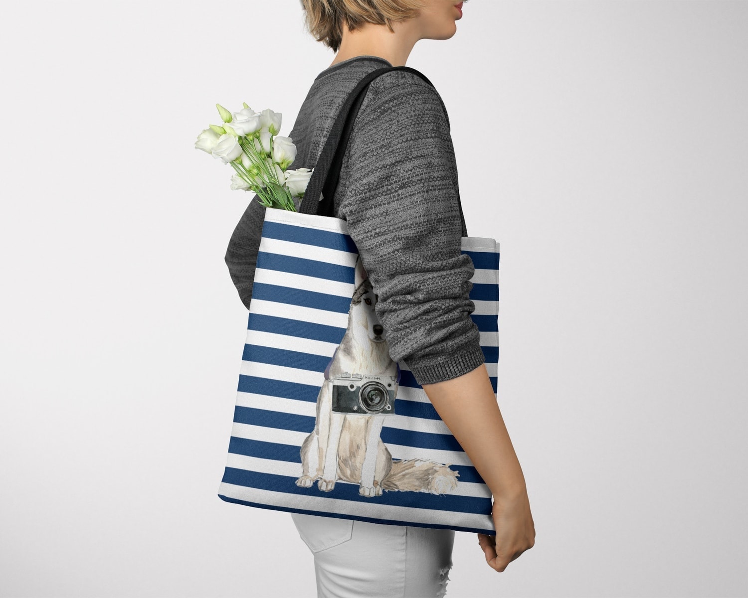 Siberian Husky Travel Style Tote Bag 26 Siberian Husky Travel Style Tote Bag - Image 24