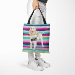 Spinone Italiano Travel Style Tote Bag 52 travel dogs tote spinone italiano beach tote woman trowsers walking view