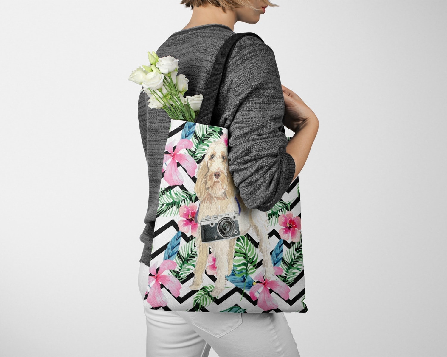 Spinone Italiano Travel Style Tote Bag 28 Spinone Italiano Travel Style Tote Bag - Image 26