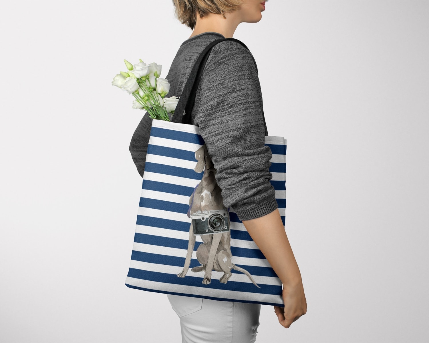 Weimaraner Travel Style Tote Bag 26 Weimaraner Travel Style Tote Bag - Image 24