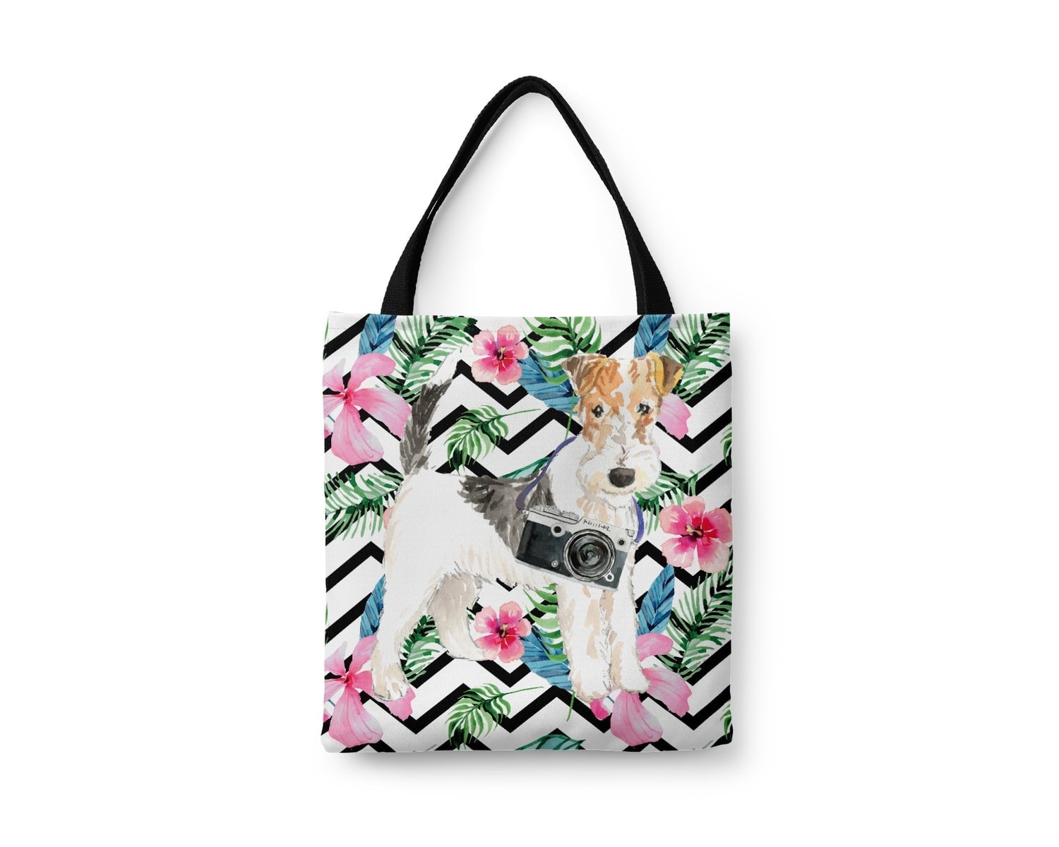 Wire Haired Fox Terrier Travel Style Tote Bag 20 Wire Haired Fox Terrier Travel Style Tote Bag - Image 18