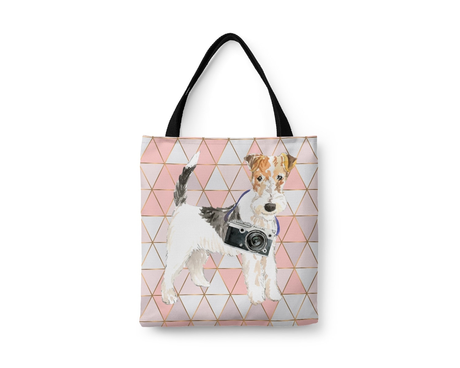 Wire Haired Fox Terrier Travel Style Tote Bag 18 Wire Haired Fox Terrier Travel Style Tote Bag - Image 16