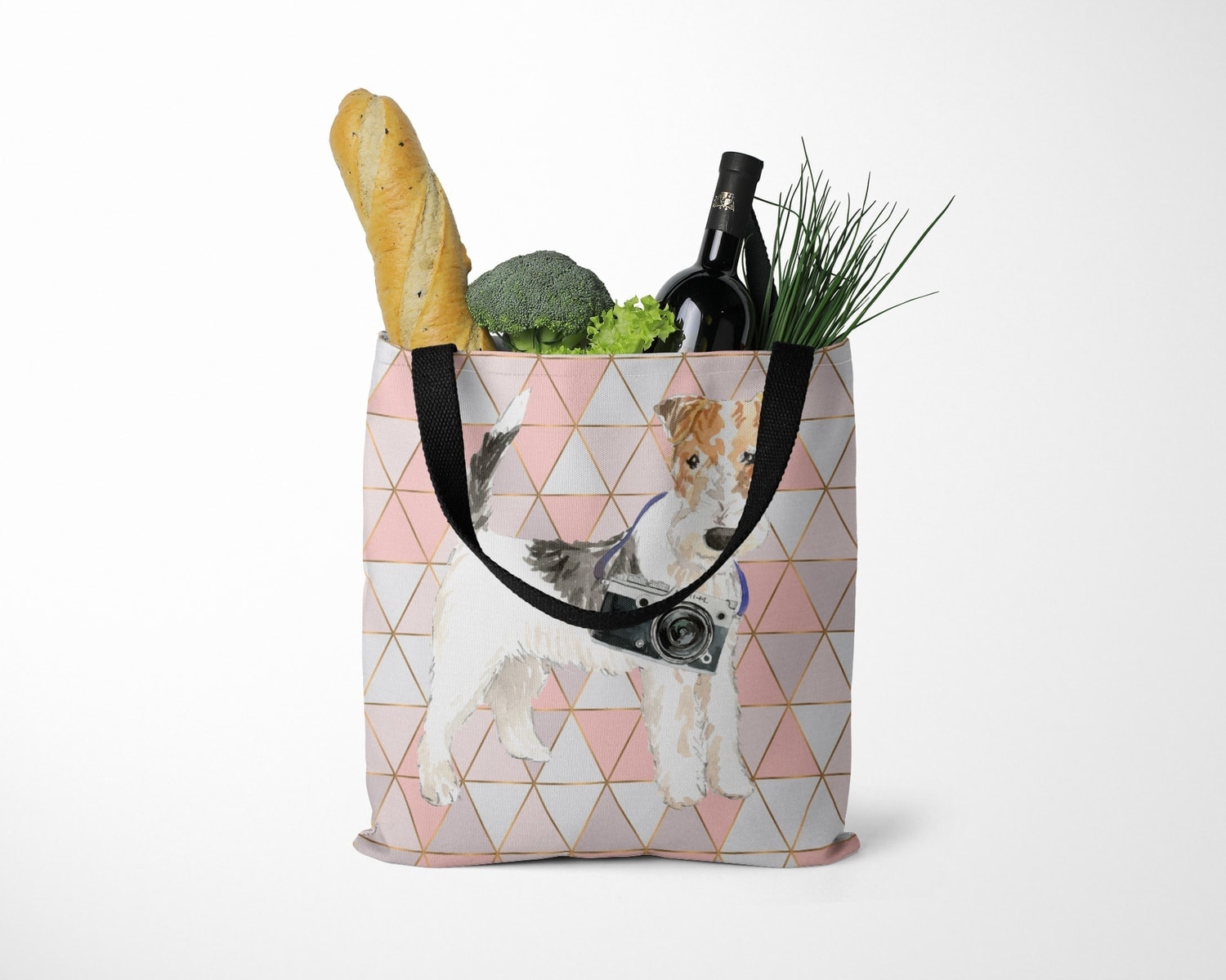 Wire Haired Fox Terrier Travel Style Tote Bag 24 Wire Haired Fox Terrier Travel Style Tote Bag - Image 22