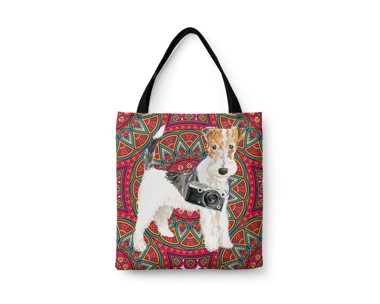 Wire Haired Fox Terrier Travel Style Tote Bag 22 Wire Haired Fox Terrier Travel Style Tote Bag - Image 20
