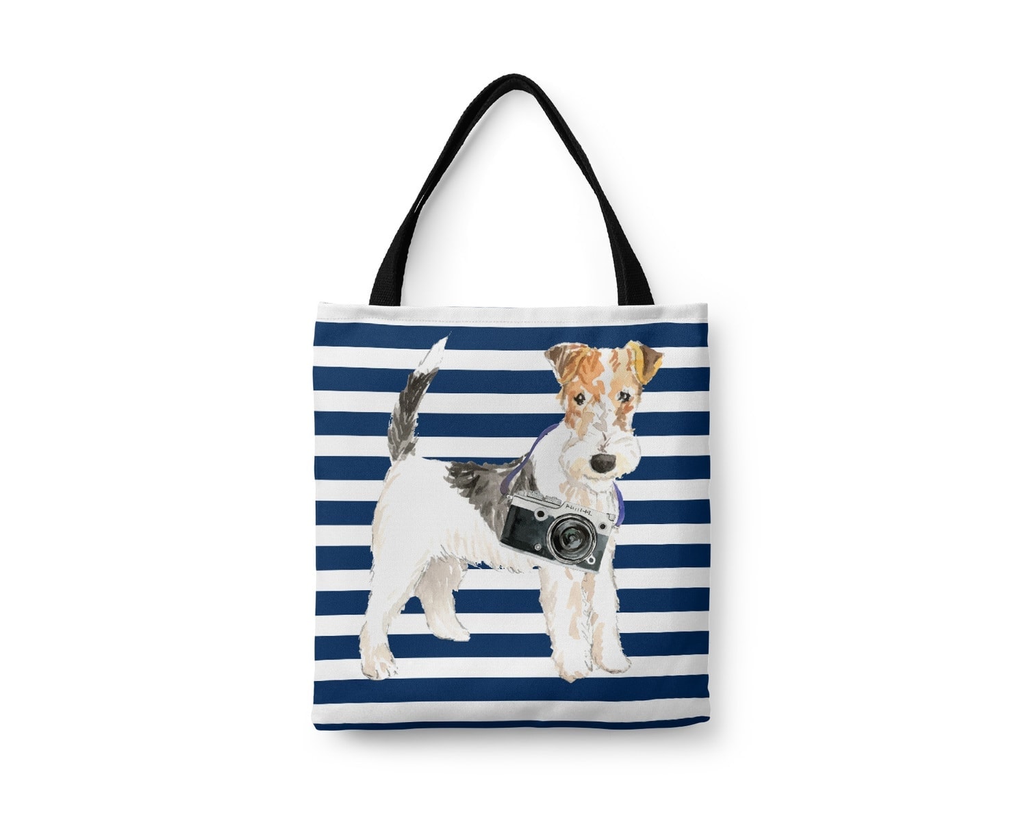 Wire Haired Fox Terrier Travel Style Tote Bag 16 Wire Haired Fox Terrier Travel Style Tote Bag - Image 14