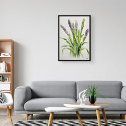 Asparagus Officinalis Minimalist Watercolour Botanical Art Print - Gijnlim Framed Plant Wall Art 8 watercolour botanical print flowers asparagus officinalis gijnlim minimalist office