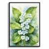 Brunnera Macrophylla Watercolour Botanical Art Print - Boraginaceae Framed Plant Wall Art 1 watercolour botanical print flowers brunnera macrophylla betty bowring boraginaceae front view