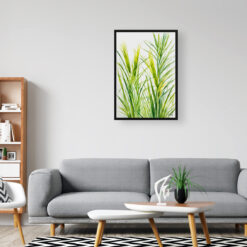 watercolour botanical print flowers carex oshimensis everillo minimalist office