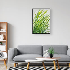 watercolour botanical print flowers carex oshimensis everillo office