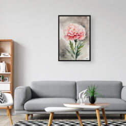 Carnation Watercolour Botanical Art Print - Gillyflower Framed Plant Wall Art 8 watercolour botanical print flowers carnation office