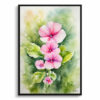 watercolour botanical print flowers diascia personata front view
