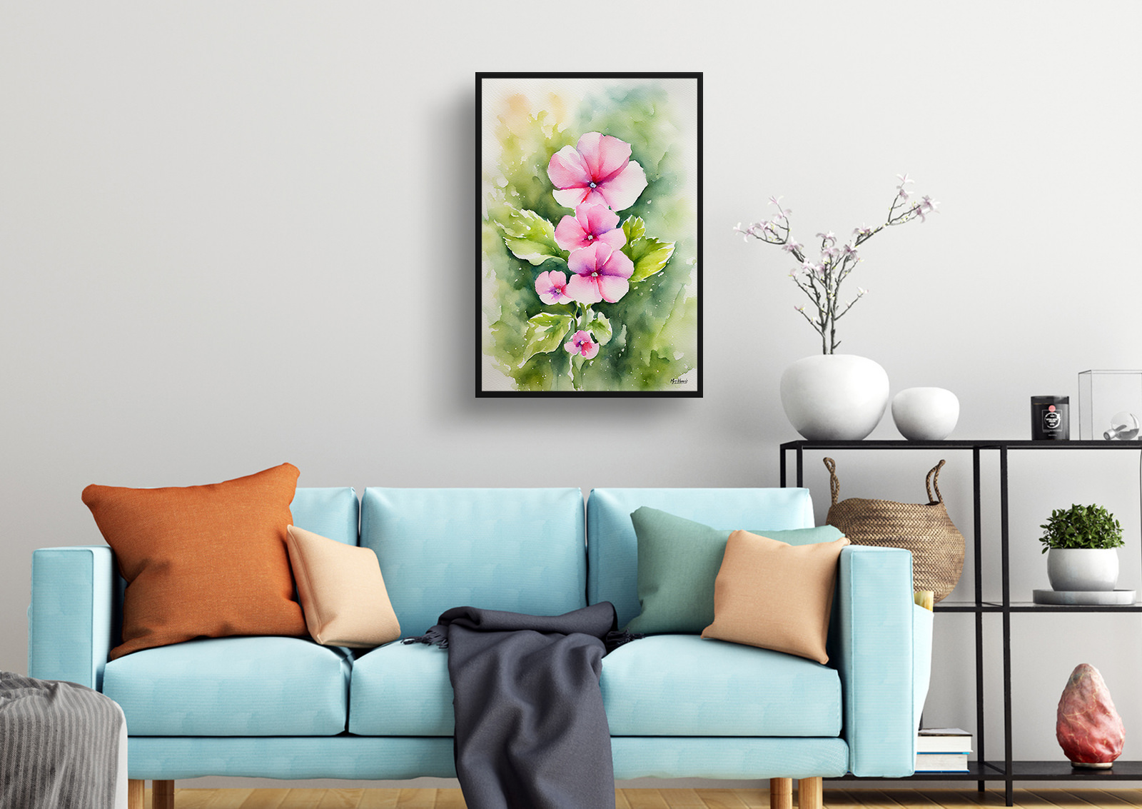 Diascia Personata Watercolour Botanical Art Print - Twinspur Framed Plant Wall Art 4 Diascia Personata Watercolour Botanical Art Print - Twinspur Framed Plant Wall Art - Image 2