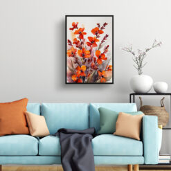 Erysimum Winter Orchid Watercolour Botanical Art Print - Wallflower Framed Plant Wall Art 7 Erysimum Winter Orchid Watercolour Botanical Art Print - Wallflower Framed Plant Wall Art - Image 2