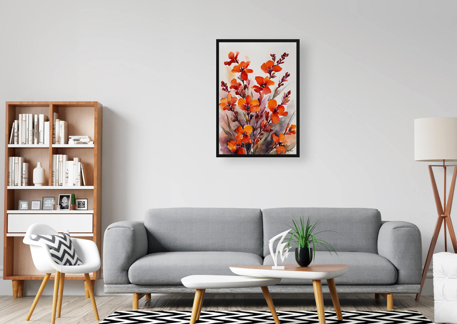 Erysimum Winter Orchid Watercolour Botanical Art Print - Wallflower Framed Plant Wall Art 5 Erysimum Winter Orchid Watercolour Botanical Art Print - Wallflower Framed Plant Wall Art - Image 3