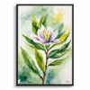 Laurel Watercolour Botanical Art Print - Sweet Bay Framed Plant Wall Art 2 watercolour botanical print flowers laurel front view