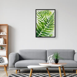 Onoclea Sensibilis Watercolour Botanical Art Print - Sensitive Fern Framed Plant Wall Art 8 watercolour botanical print flowers onoclea sensibilis office