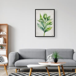 Onopordum Acanthium Minimalist Watercolour Botanical Art Print - Cotton Scotch thistle Framed Plant Wall Art 8 watercolour botanical print flowers onopordum acanthium minimalist office