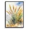 Stipa ichu Watercolour Botanical Art Print - peruvian feather grass Framed Plant Wall Art 1 watercolour botanical print flowers stipa ichu peruvian feather grass front view