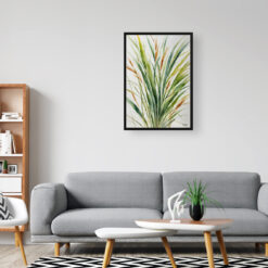 Stipa ichu Minimalist Watercolour Botanical Art Print - peruvian feather grass Framed Plant Wall Art 8 watercolour botanical print flowers stipa ichu peruvian feather grass minimalist office
