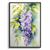 Wisteria x Valderi Watercolour Botanical Art Print - Burford Framed Plant Wall Art 1 watercolour botanical print flowers wisteria x valderi front view